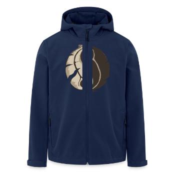 Ying Yang - Veste softshell homme en polyester recyclé Stanley/Stella - marine - Devant - AI Model Male 185 light (185cm)