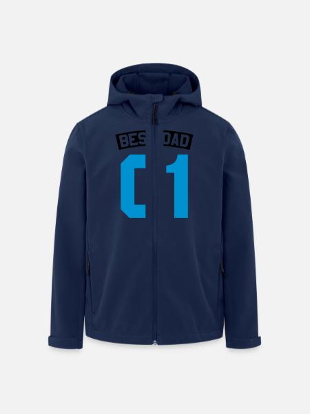 Best Dad - Recycelte Männer Softshell-Jacke von Stanley/Stella - Navy