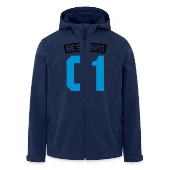 Best Bro - Recycelte Männer Softshell-Jacke von Stanley/Stella - Navy - Vorne - AI Model Male 185 light (185cm)