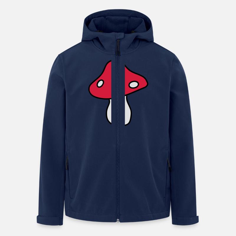 Fliegenpilz - Recycelte Männer Softshell-Jacke von Stanley/Stella - Navy