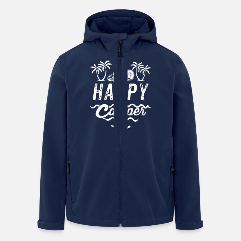 Happy Camper Shirt - Recycelte Männer Softshell-Jacke von Stanley/Stella - Navy