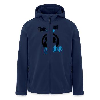 Time to say goodbye - Recycelte Männer Softshell-Jacke von Stanley/Stella - Navy - Vorne - AI Model Male 185 light (185cm)