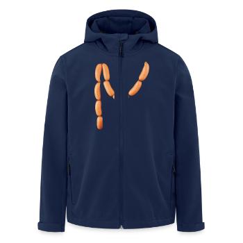Die Würstchen der Wiener - Recycelte Männer Softshell-Jacke von Stanley/Stella - Navy - Vorne - AI Model Male 185 light (185cm)