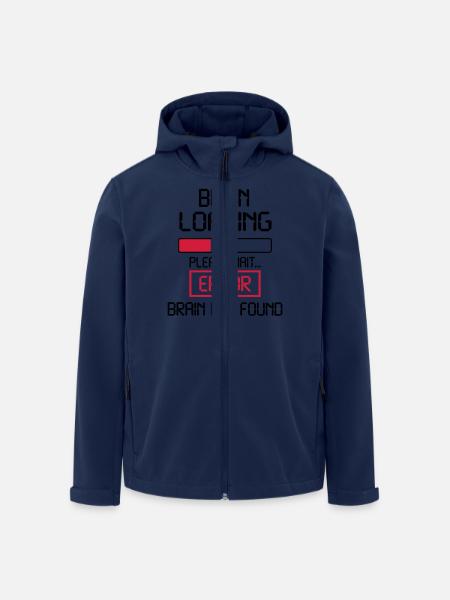 brain loading error - Recycelte Männer Softshell-Jacke von Stanley/Stella - Navy
