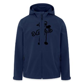 Artisan - ligne - Veste softshell homme en polyester recyclé Stanley/Stella - marine - Devant - AI Model Male 185 light (185cm)