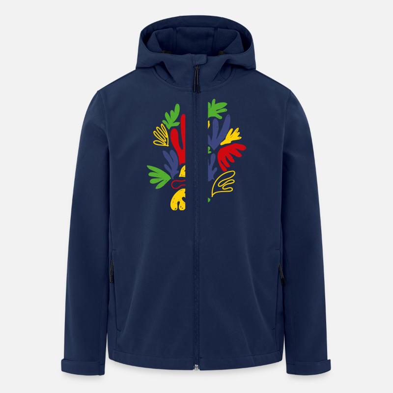 matisse flowers - Recycelte Männer Softshell-Jacke von Stanley/Stella - Navy