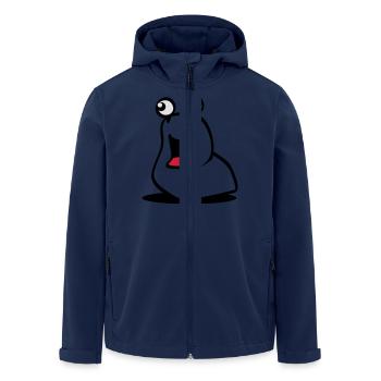 schnecki snail - Recycelte Männer Softshell-Jacke von Stanley/Stella - Navy - Vorne - AI Model Male 185 light (185cm)