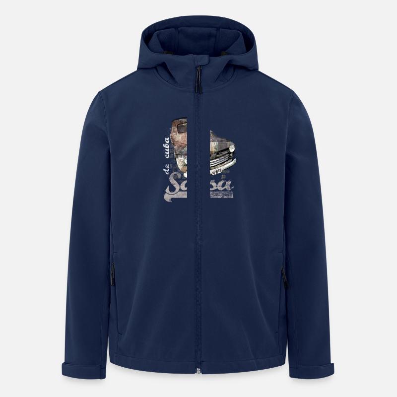 salsa - Men’s Recycled Softshell Jacket by Stanley/Stella - navy