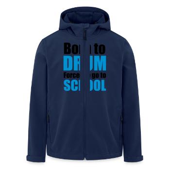 schlagzeug - Recycelte Männer Softshell-Jacke von Stanley/Stella - Navy - Vorne - AI Model Male 185 light (185cm)