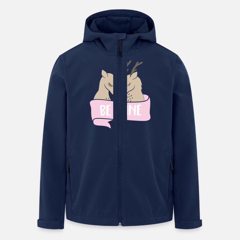 Be mine Rehe - Recycelte Männer Softshell-Jacke von Stanley/Stella - Navy