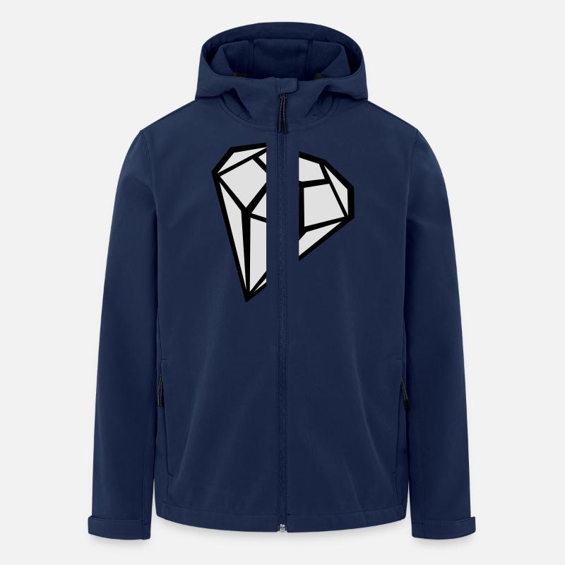 Diamant - Recycelte Männer Softshell-Jacke Discoverer von Stanley/Stella - Navy