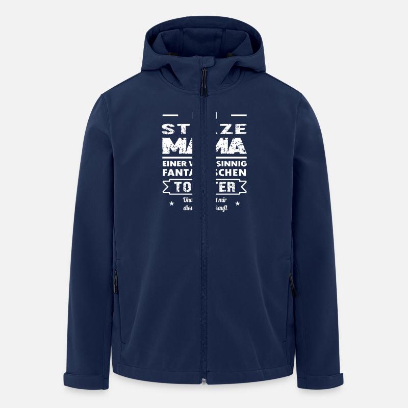 Ich bin Stolze Mama - Recycelte Männer Softshell-Jacke von Stanley/Stella - Navy