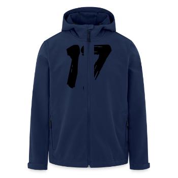 Brushed 17 - Recycelte Männer Softshell-Jacke von Stanley/Stella - Navy - Vorne - AI Model Male 185 light (185cm)