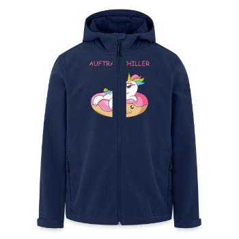 Einhorn - Recycelte Männer Softshell-Jacke von Stanley/Stella - Navy - Vorne - AI Model Male 185 light (185cm)