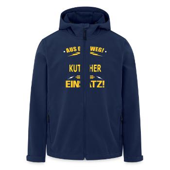 KUTSCHER - Recycelte Männer Softshell-Jacke von Stanley/Stella - Navy - Vorne - AI Model Male 185 light (185cm)