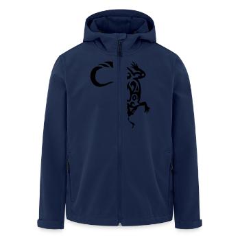 tribal tattoo - Men’s Recycled Softshell Jacket by Stanley/Stella - navy - Front - AI Model Male 185 light (185cm)