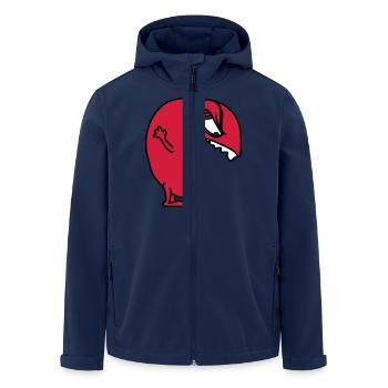 bigmonster - Men’s Recycled Softshell Jacket by Stanley/Stella - navy - Front - AI Model Male 185 light (185cm)