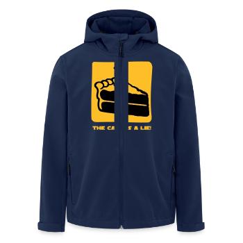 The Cake is a Lie - Veste softshell homme en polyester recyclé Stanley/Stella - marine - Devant - AI Model Male 185 light (185cm)