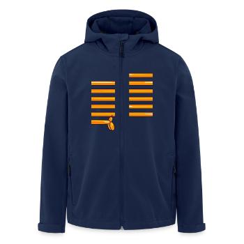 ballon-dog - Recycelte Männer Softshell-Jacke von Stanley/Stella - Navy - Vorne - AI Model Male 185 light (185cm)