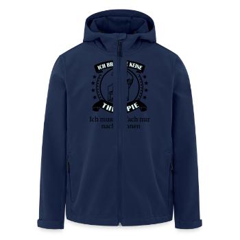 Cuxhaven Duhnen - Recycelte Männer Softshell-Jacke von Stanley/Stella - Navy - Vorne - AI Model Male 185 light (185cm)