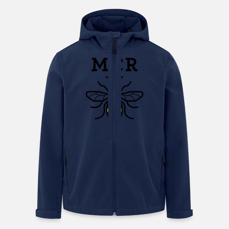 MCR MANCHESTER BEE VECTOR - Men’s Recycled Softshell Jacket by Stanley/Stella - navy