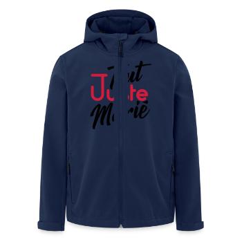 tout juste marié - homme - Veste softshell homme en polyester recyclé Stanley/Stella - marine - Devant - AI Model Male 185 light (185cm)