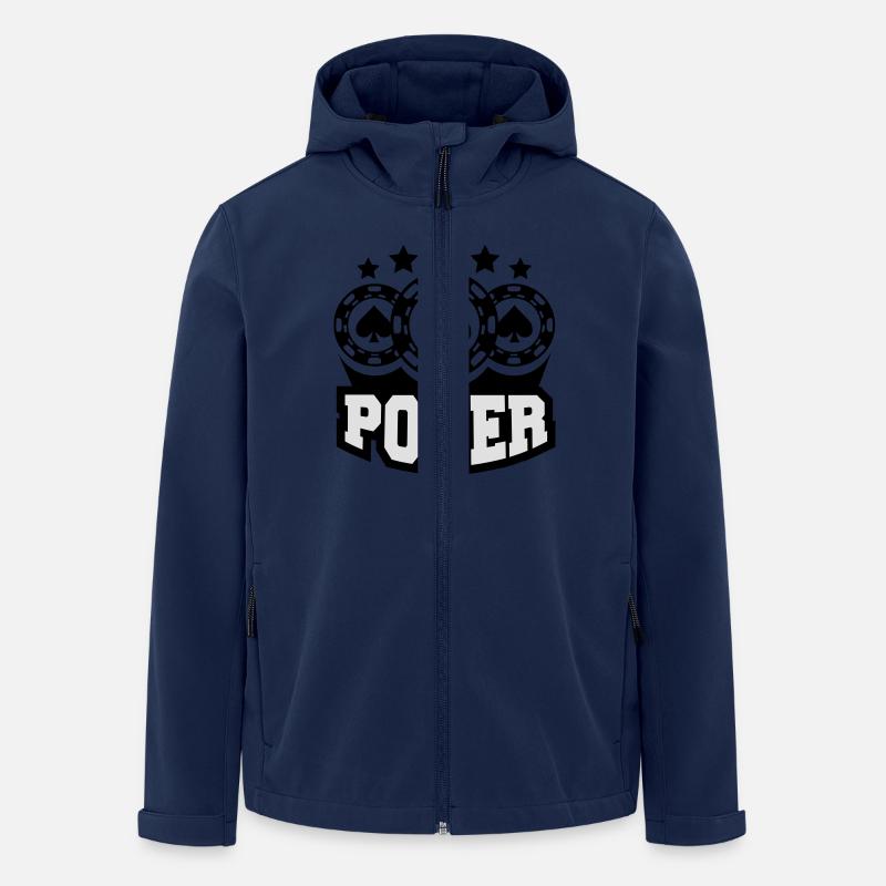 poker_player_c2 - Men’s Recycled Softshell Jacket by Stanley/Stella - navy