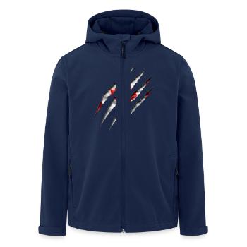 Kanada Kralle - Recycelte Männer Softshell-Jacke von Stanley/Stella - Navy - Vorne - AI Model Male 185 light (185cm)