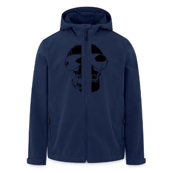Totenkopf - Recycelte Männer Softshell-Jacke von Stanley/Stella - Navy - Vorne - AI Model Male 185 light (185cm)