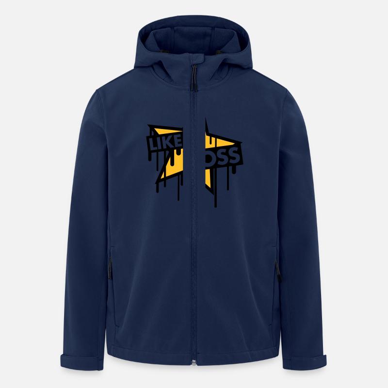 like_a_boss_star - Men’s Recycled Softshell Jacket by Stanley/Stella - navy