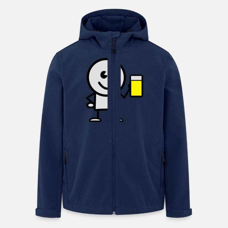 drink - Recycelte Männer Softshell-Jacke von Stanley/Stella - Navy