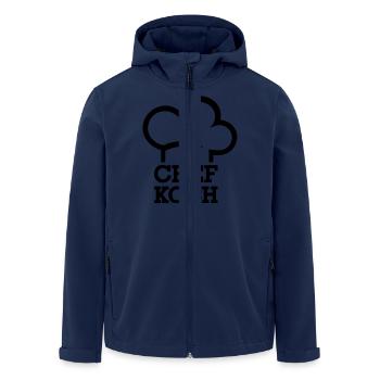 Chef - Men’s Recycled Softshell Jacket by Stanley/Stella - navy - Front - AI Model Male 185 light (185cm)