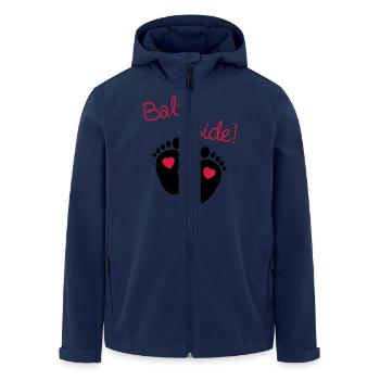 Baby Inside - Men’s Recycled Softshell Jacket by Stanley/Stella - navy - Front - AI Model Male 185 light (185cm)