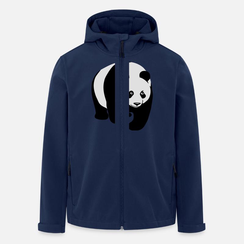 panda géant ours en peluche teddy - Veste softshell homme en polyester recyclé Stanley/Stella - marine