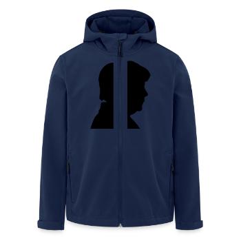 angie - Men’s Recycled Softshell Jacket by Stanley/Stella - navy - Front - AI Model Male 185 light (185cm)