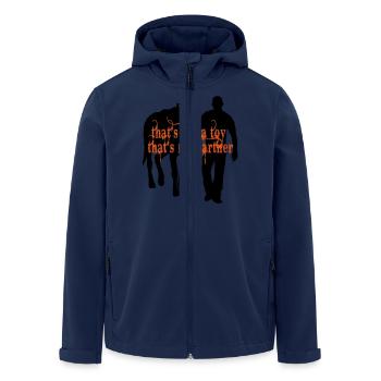 its_not_a_toy - Recycelte Männer Softshell-Jacke von Stanley/Stella - Navy - Vorne - AI Model Male 185 light (185cm)