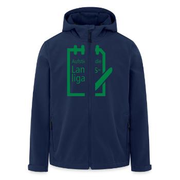 Augmenter division - Veste softshell homme en polyester recyclé Stanley/Stella - marine - Devant - AI Model Male 185 light (185cm)