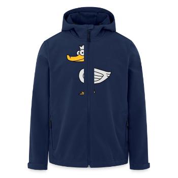 Duck - Recycelte Männer Softshell-Jacke von Stanley/Stella - Navy - Vorne - AI Model Male 185 light (185cm)