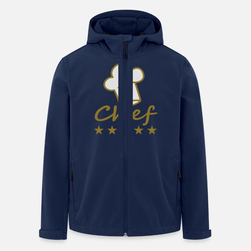 Chef - Recycelte Männer Softshell-Jacke von Stanley/Stella - Navy