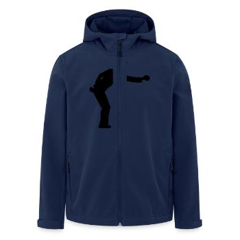 petanque jeu de boule - Veste softshell homme en polyester recyclé Stanley/Stella - marine - Devant - AI Model Male 185 light (185cm)