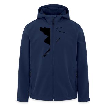 ski - Recycelte Männer Softshell-Jacke von Stanley/Stella - Navy - Vorne - AI Model Male 185 light (185cm)