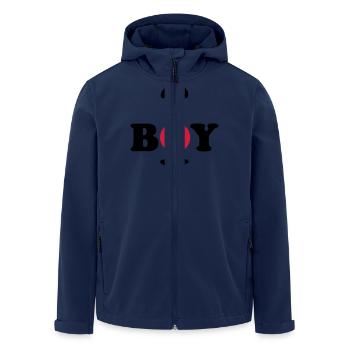 Toy Boy - Men’s Recycled Softshell Jacket by Stanley/Stella - navy - Front - AI Model Male 185 light (185cm)