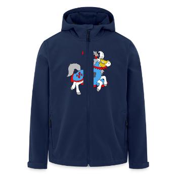 Boy Knight on a Horse - Men’s Recycled Softshell Jacket by Stanley/Stella - navy - Front - AI Model Male 185 light (185cm)