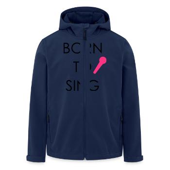 Born to Sing - Veste softshell homme en polyester recyclé Stanley/Stella - marine - Devant - AI Model Male 185 light (185cm)