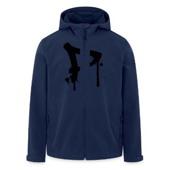 Graffiti P tombe Farbklex spray - Veste softshell homme en polyester recyclé Stanley/Stella - marine - Devant - AI Model Male 185 light (185cm)
