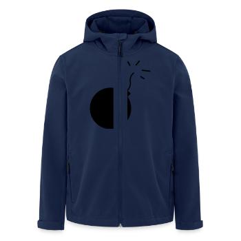 bombe - Recycelte Männer Softshell-Jacke von Stanley/Stella - Navy - Vorne - AI Model Male 185 light (185cm)