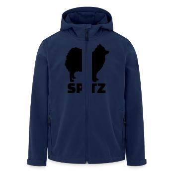 Spitz - Recycelte Männer Softshell-Jacke von Stanley/Stella - Navy - Vorne - AI Model Male 185 light (185cm)