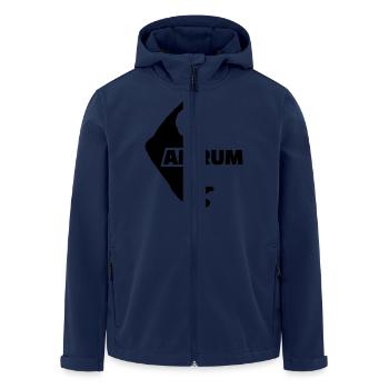 Amrum - Recycelte Männer Softshell-Jacke von Stanley/Stella - Navy - Vorne - AI Model Male 185 light (185cm)