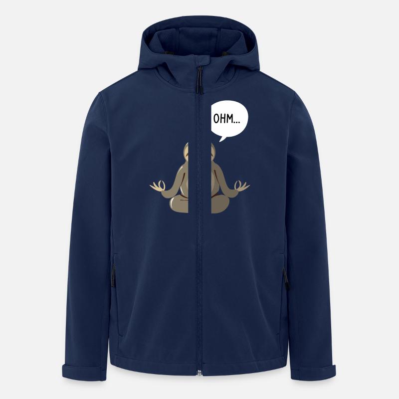 Ohm Sloth - Men’s Recycled Softshell Jacket by Stanley/Stella - navy