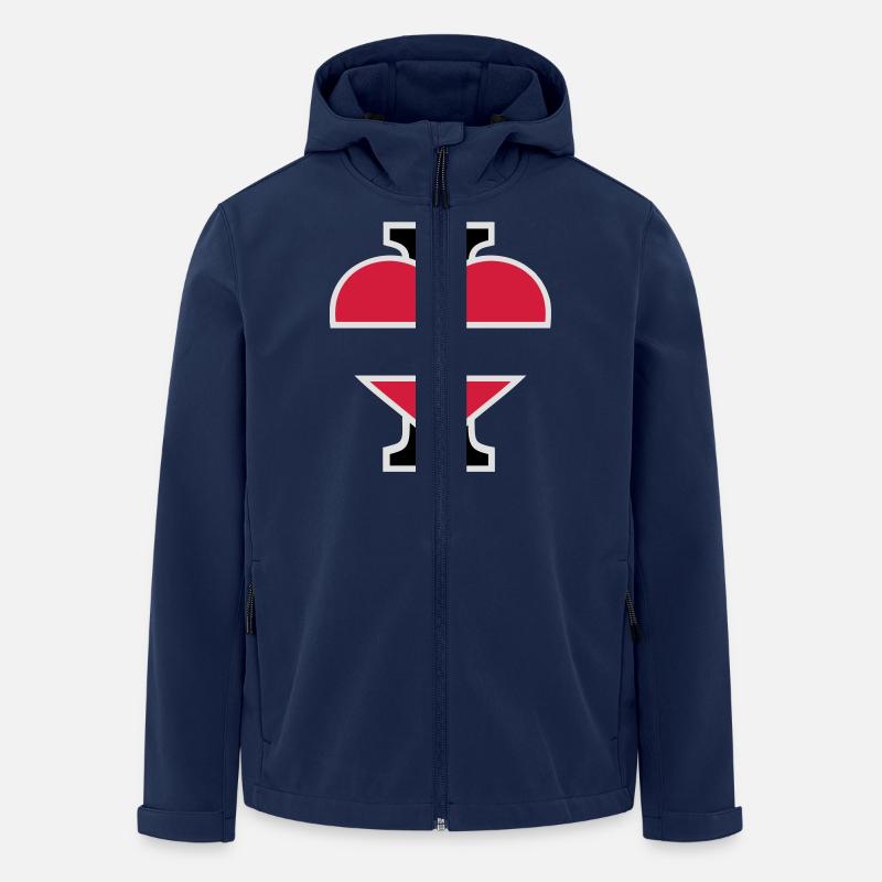 I Love - Recycelte Männer Softshell-Jacke von Stanley/Stella - Navy